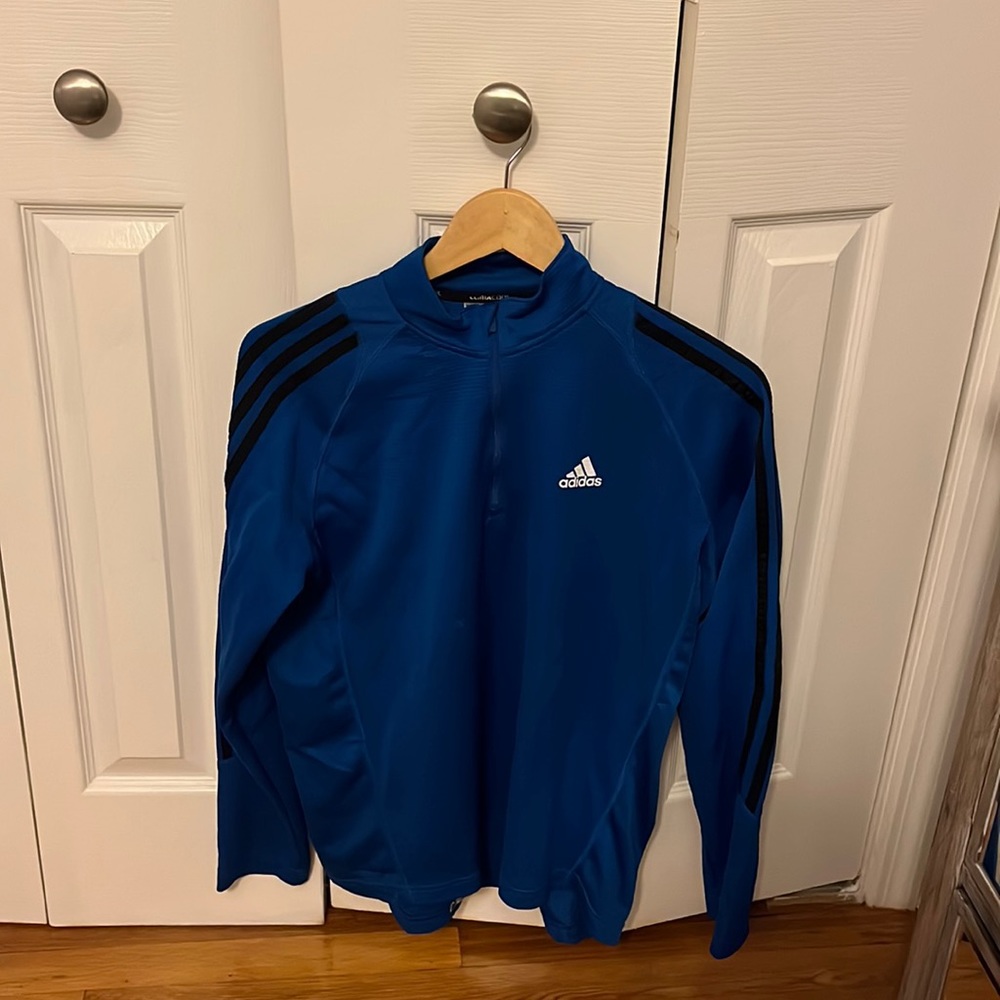 Thin Blue Adidas long sleeve top